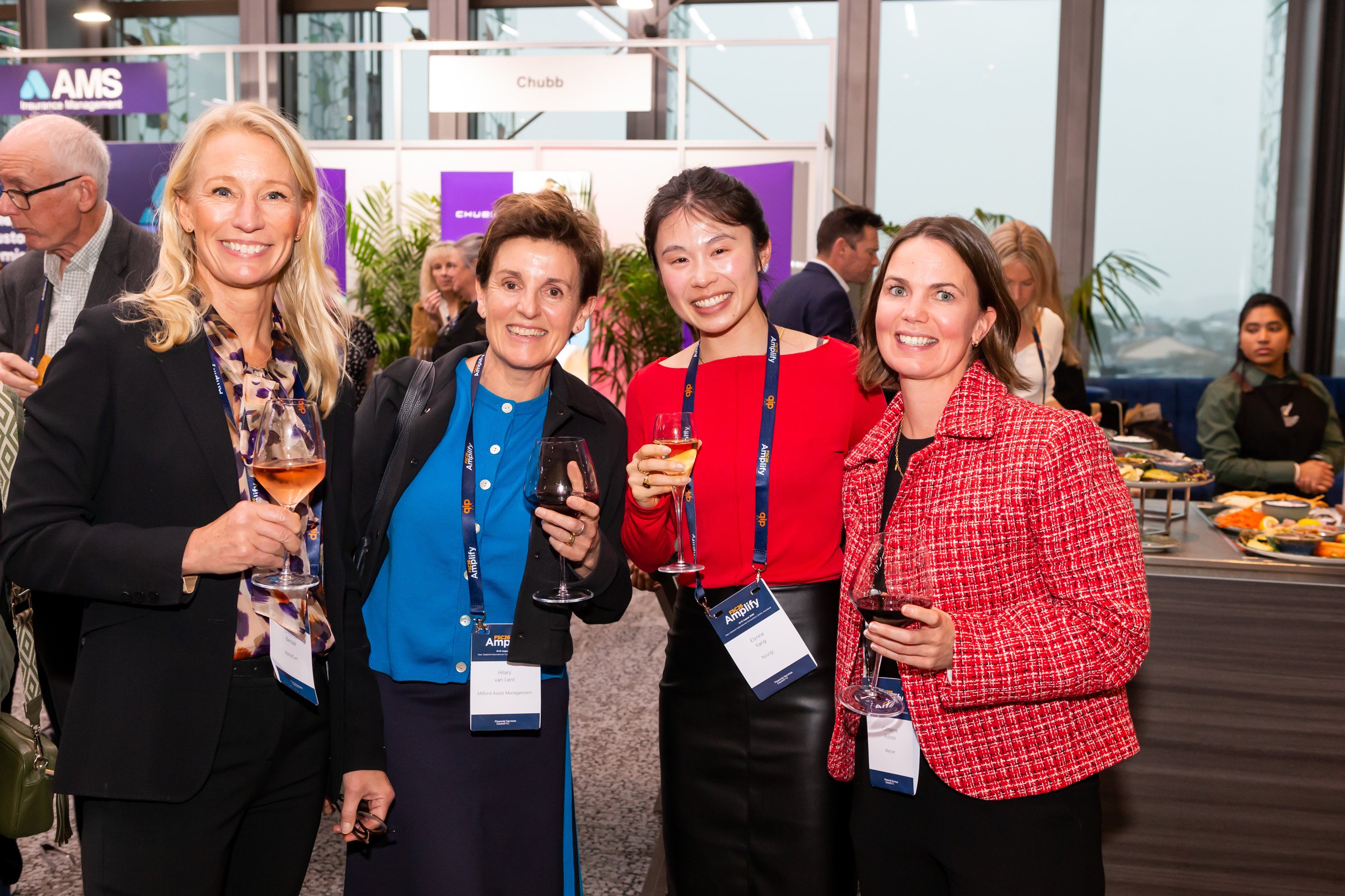 Attendees at Sundowner Drinks